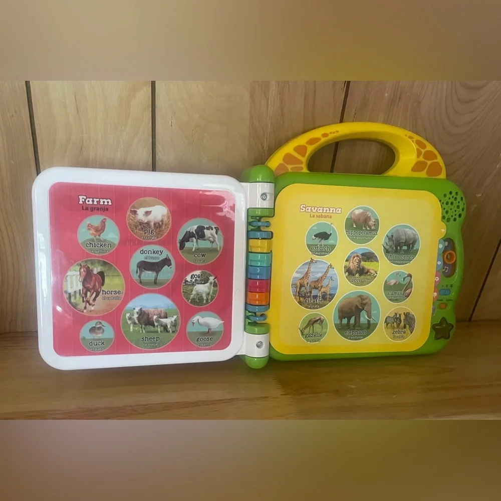 Leapfrog 100 Animals Book Interactive Learning Toy Tested & Working